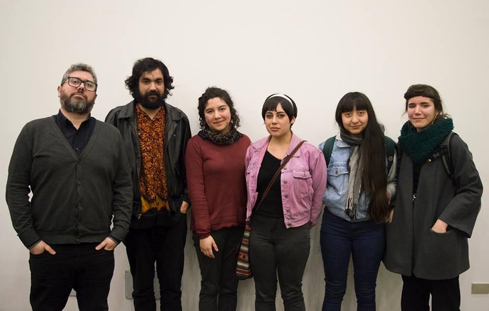 Integrantes de Cineclub Sala Sazié de la Cineteca Universidad de Chile, Rayo Verde Cine Club, cine y territorio y Nexo Cinema. Organizadores del ciclo "Hecho por mujeres".