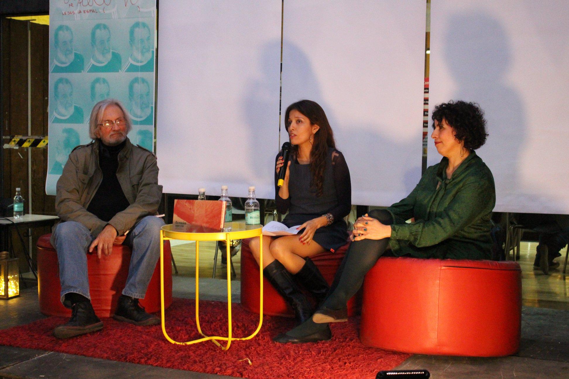 Cathy Palacios, autora del libro, sostuvo un conversatorio con la Directora de Sa Cabana Editorial, Francisca Muñoz, y Francisco Brugnoli, Director del Museo de Arte Contemporáneo.