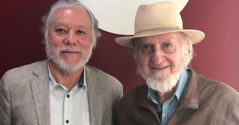 El académico FAU y Presidente del Colegio de Arquitectos, Humberto Eliash, y el arquitecto UChile, Carlos Martner, son parte de la muestra.