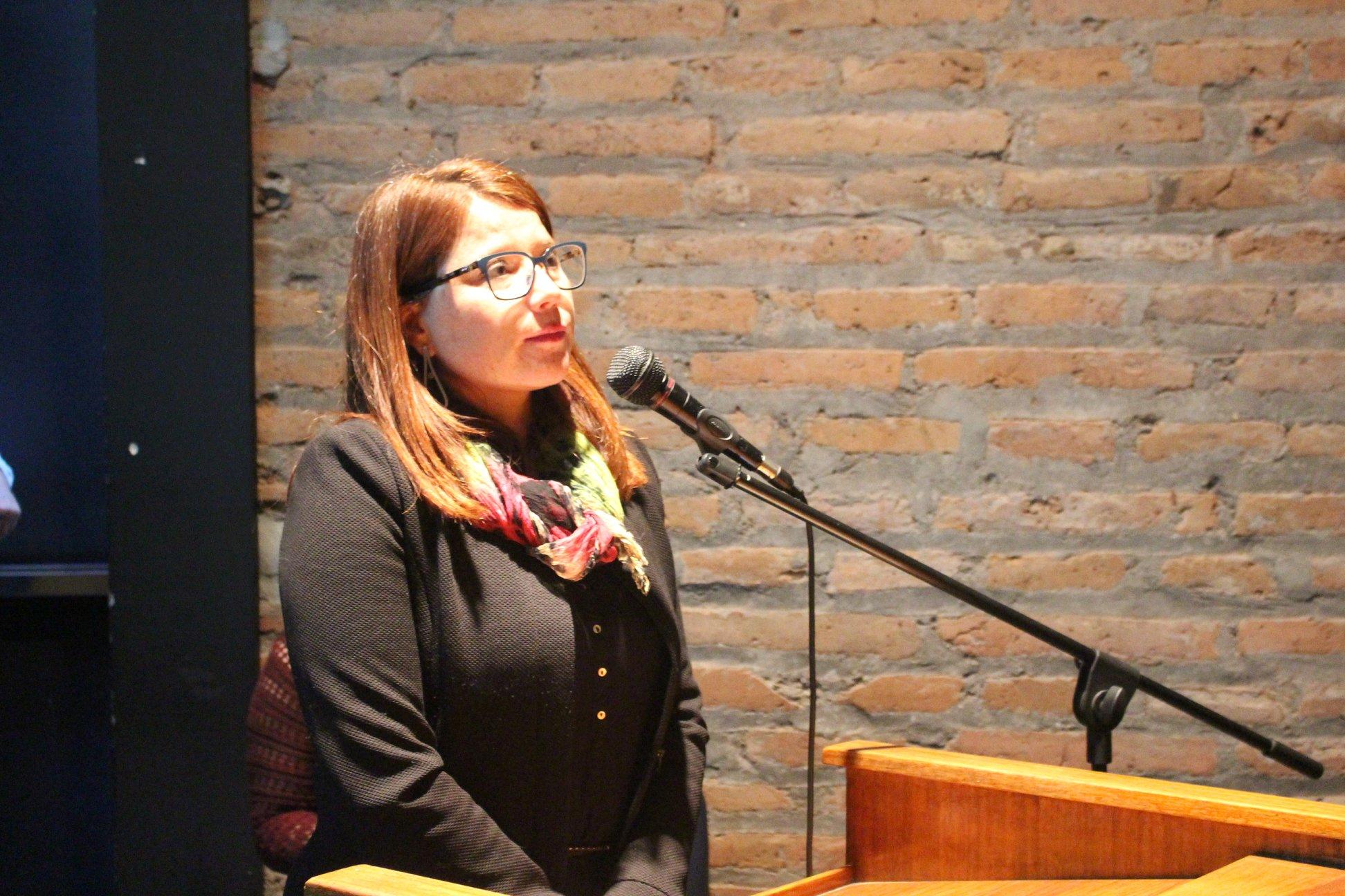 El encuentro arrancó con palabras de la académica de Geografía y una de las organizadoras del seminario, Yasna Contreras.