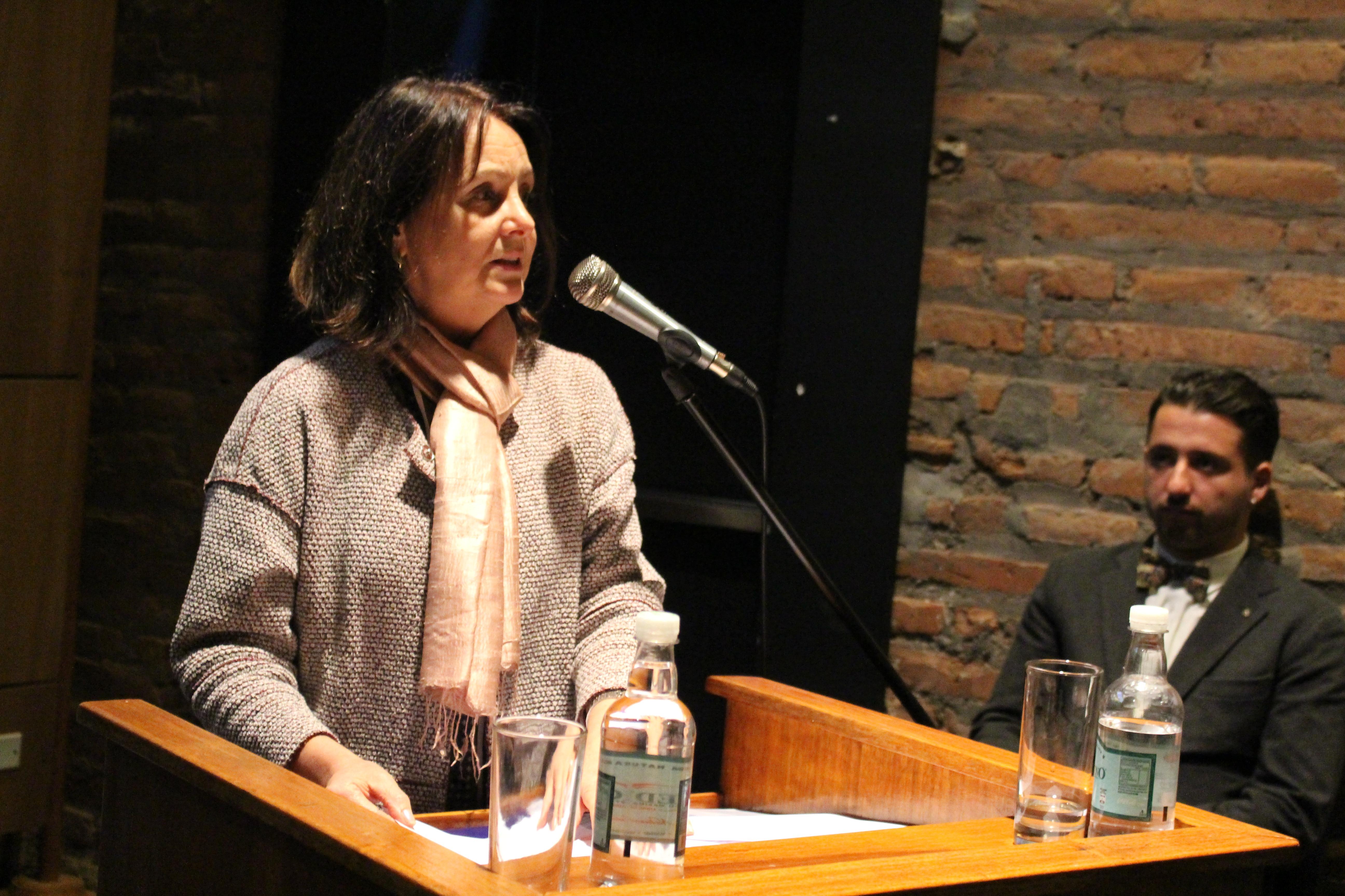 La ceremonia también incluyó un discurso de la Directora de Pregrado de la Vicerrectoría de Asuntos Académicos de la Universidad de Chile, Profesora Leonor Armanet Bernales.