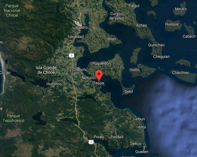 eupa es una localidad ubicada en la comuna de Chonchi, frente a la isla Lemuy, en el archipiélago de Chiloé. 