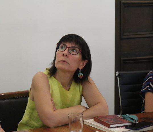 Los nuevos académicos y nuevas académicas pudieron conocer la labor que realiza la Facultad, una presentación realizada por la Directora de la Escuela de Pregrado, Prof. Gabriela Muñoz.  