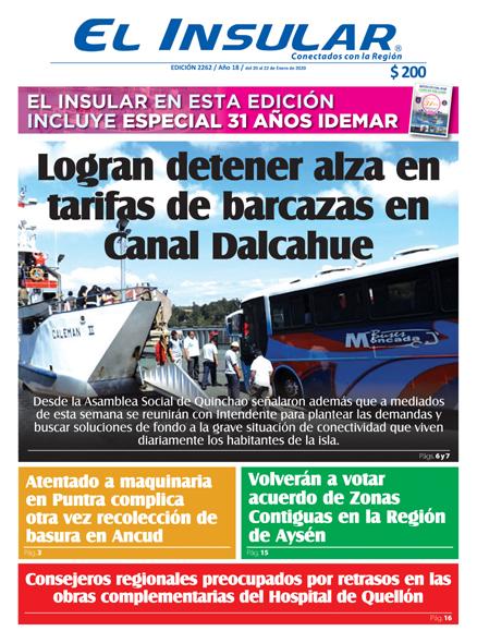 El Diario Insular es un medio de comunicación digital e impreso de la Isla de Chiloé.