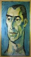 Retrato de Eduardo Frei Montalva. Óleo sobre tela del pintor ecuatoriano Oswaldo Guayasamín, pintado en el Palacio Presidencial de Cerro Castillo. 1969