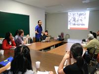 Académico Claudio Pulgar en exposición en la UNAM