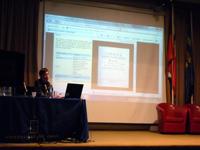 La académica presentó en la FAU la charla: "Interdisciplina e Investigación, un modelo de puesta en valor del patrimonio tangible"