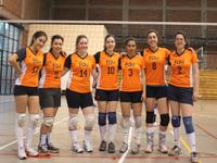 Integrantes del equipo de vóleibol femenino FAU