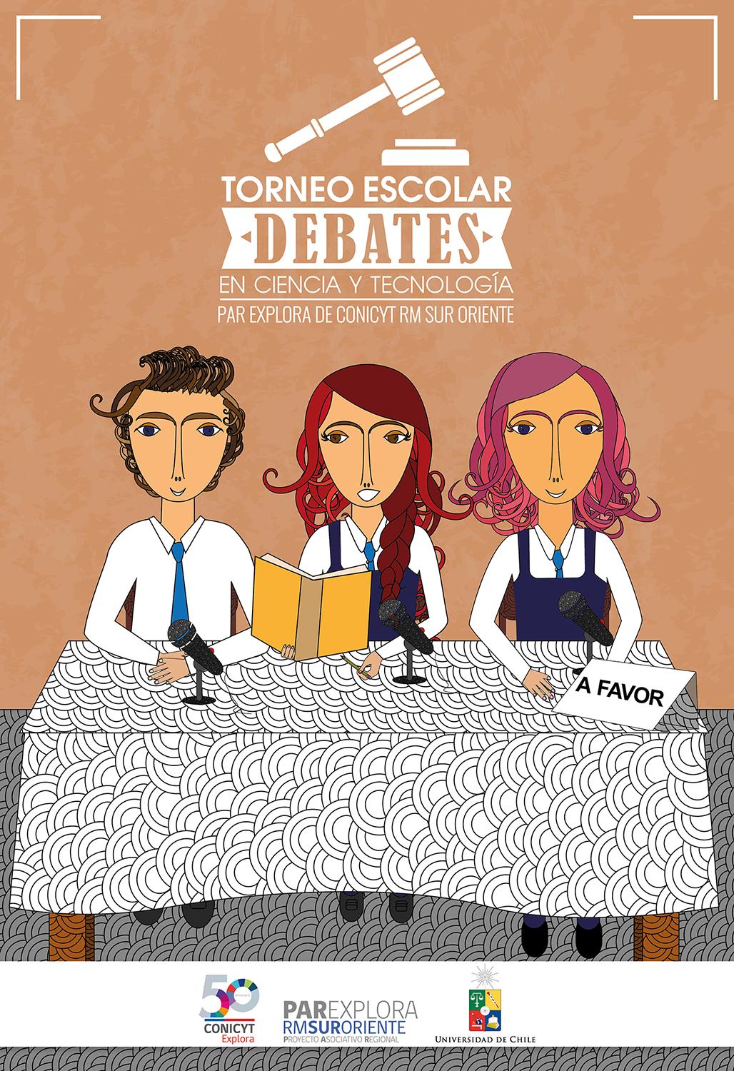 Este Torneo Escolar de Debate en Ciencia y Tecnología es una iniciativa del Proyecto Asociativo Regional, PAR Explora de CONICYT RM Sur Oriente. 