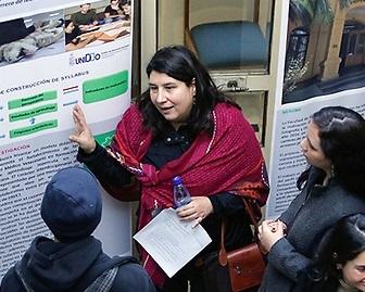 El evento fue inaugurado por la Directora de la Unidad de Desarrollo Docente de la Facultad de Ciencias Veterinarias y Pecuarias de la Universidad de Chile, Profesora Sonia Anticevic.