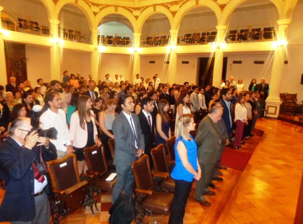 urante la Ceremonia los asistentes se deleitaron con la presentación del ensamble musical ¿Trío Allegro¿.