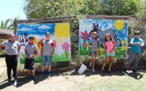 Las niñas y niños expusieron sus obras de arte y ciencia ante sus pares.