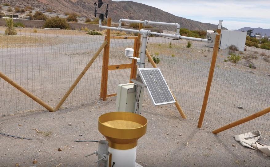 La estación meteorológica ubicada en INCAS-INIA, mostró la cantidad de agua caída, propia del centro sur de Chile, pero también registró una alta humedad relativa no propia del altiplano.