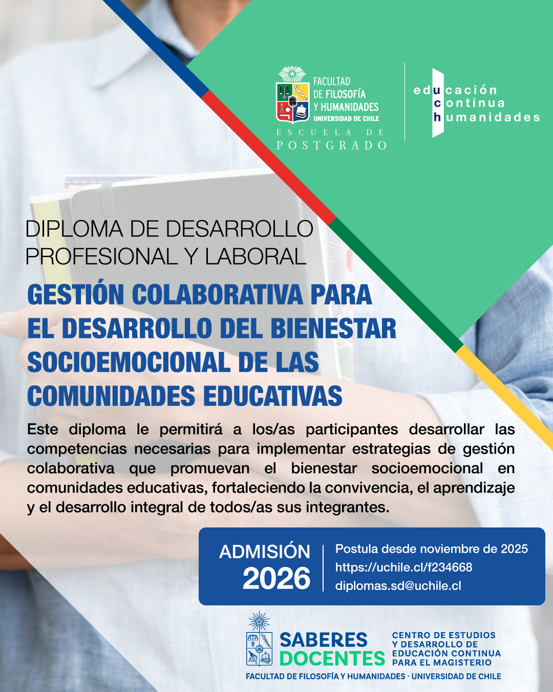 Diploma de Desarrollo Profesional y Laboral en Gestión Colaborativa para el Desarrollo del Bienestar Socioemocional de las Comunidades Educativas