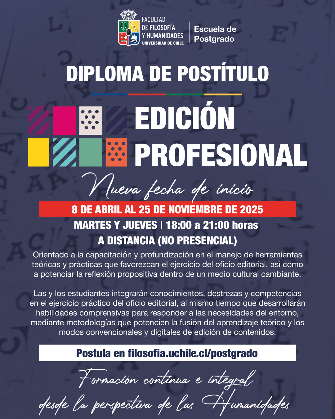 Diploma de Postítulo en Edición Profesional
