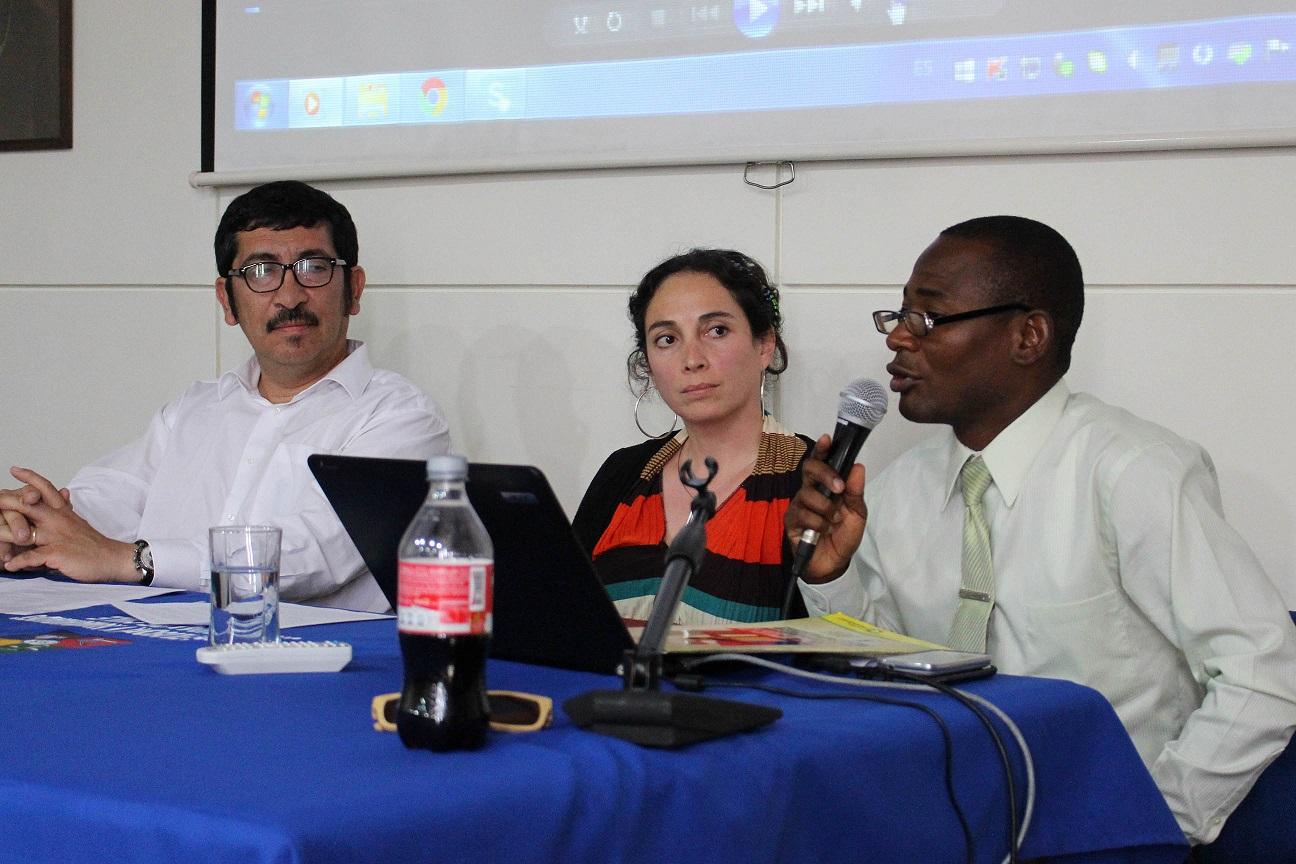 Jorge Robles, Andrea Reidemann y Emmanuel Alcenard