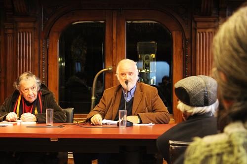 Bernardo Subercaseaux, director de la Revista Chilena de Literatura y Federico Schopf, editor del número monográfico.