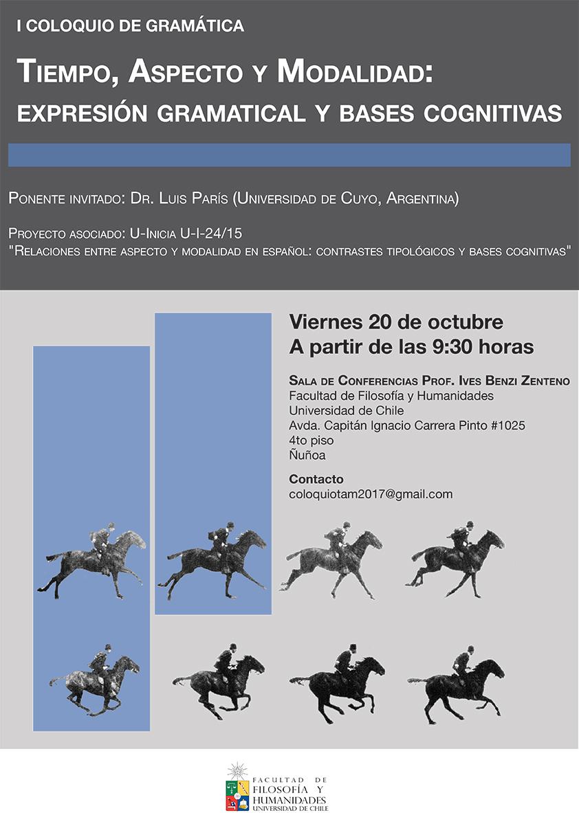 I Coloquio de Gramática "Tiempo, Aspecto y Modalidad: expresión gramatical y bases cognitivas"