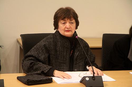 Prof. María Eugenia Góngora, decana de la Facultad de Filosofía y Humanidades