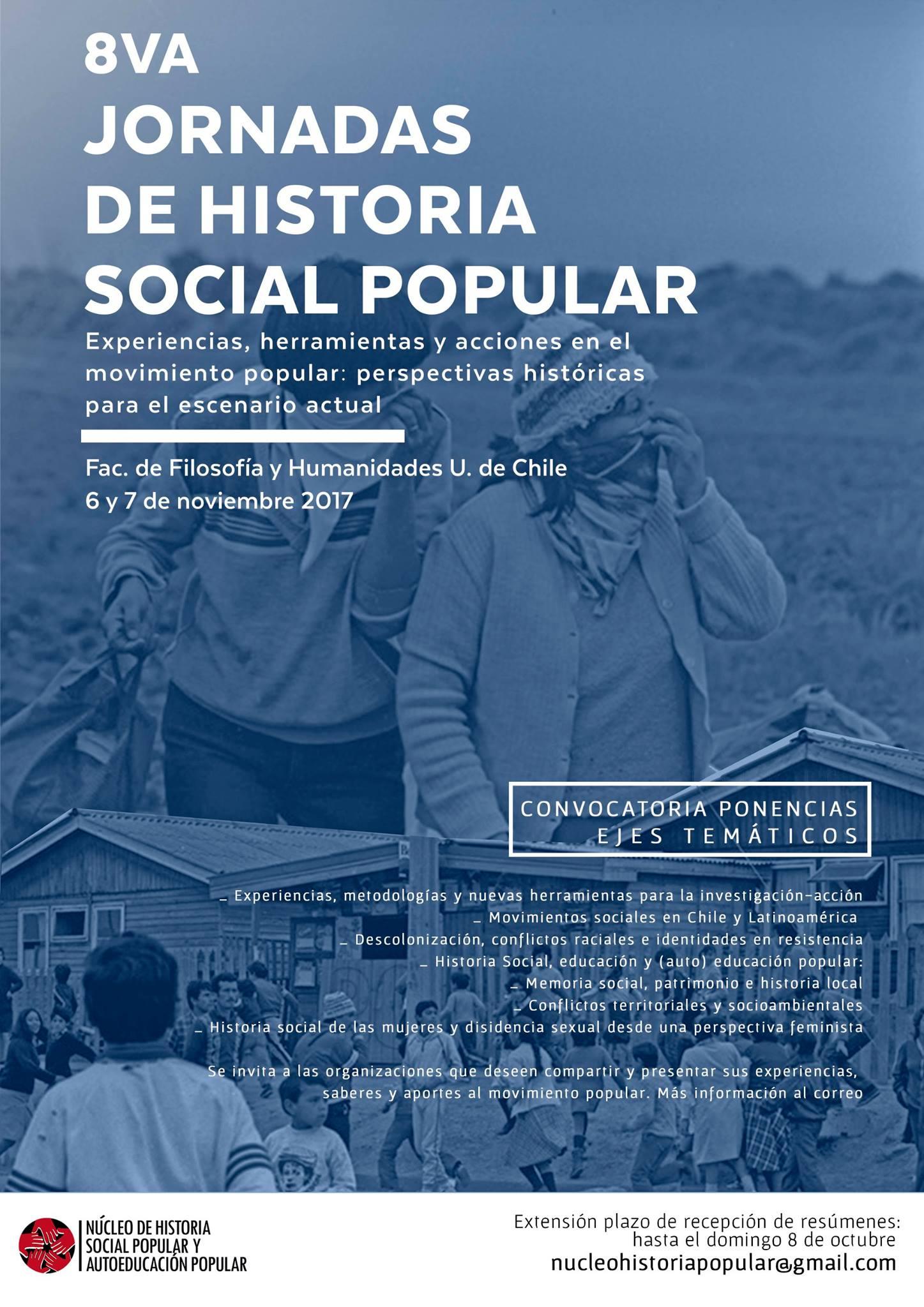 VIII Jornadas de Historia Social Popular