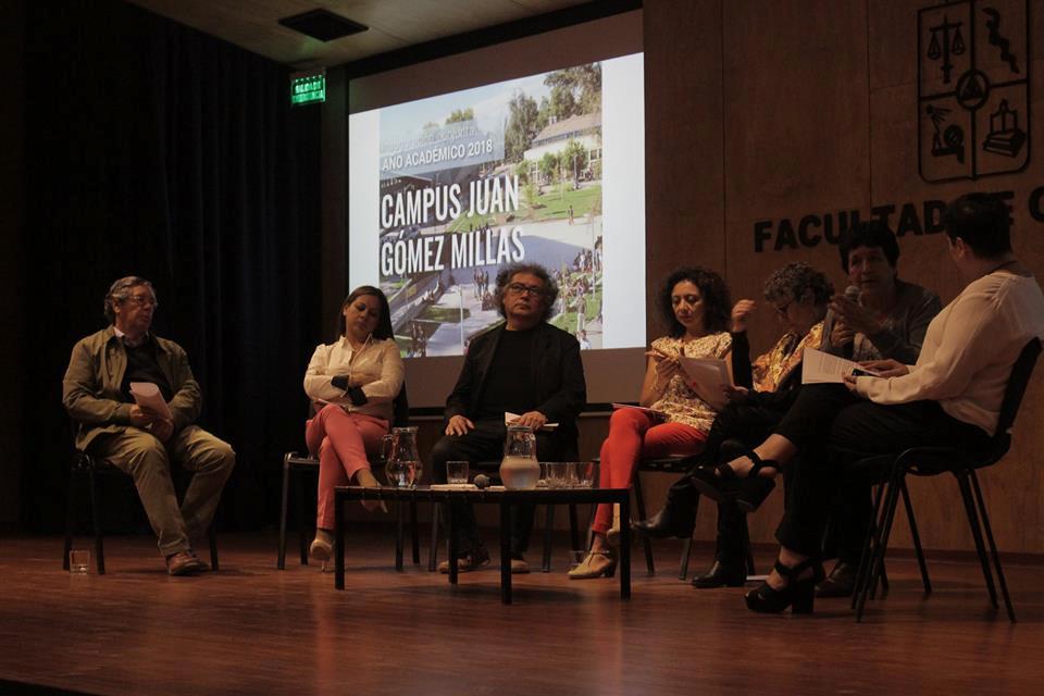 Panel de conversación en la inauguración del año académico 2018 de JGM