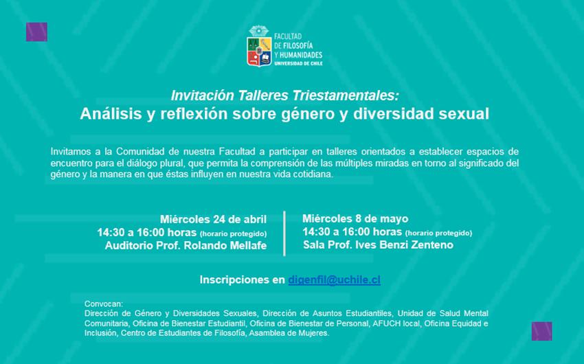 Convocatoria a talleres triestamentales de análisis y reflexión sobre género y diversidad sexual