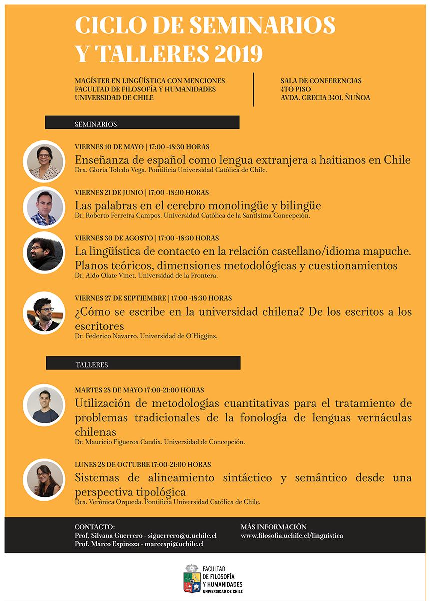 Magíster en Lingüística organiza ciclo de seminarios y talleres