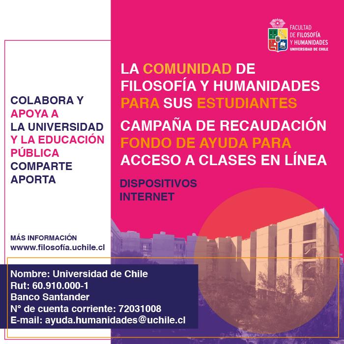 Campaña "La comunidad de Filosofía y Humanidades para sus estudiantes"