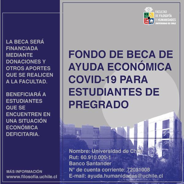 Campaña de donación Fondo de Beca de Ayuda Económica COVID-19 para estudiantes de pregrado.