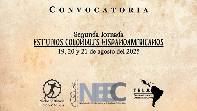 Convocatoria Segunda Jornada Estudios Coloniales Hispanoamericanos