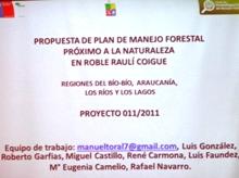 Los profesores que participaron del proyecto fueron: Manuel Toral; Luis González, Roberto Garfias, Miguel Castillo, René Carmona, Luis Faúndez, María Eugenia Camelio y Rafael Navarro.