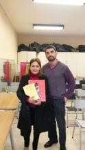 El Profesor García junto a la Directora del Colegio Emilia Romagna, Sra. Gina Giusti.