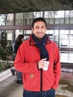 Sebastián Peñaloza, uno de los alumnos a cargo de organizar el primer seminario de la asignatura.