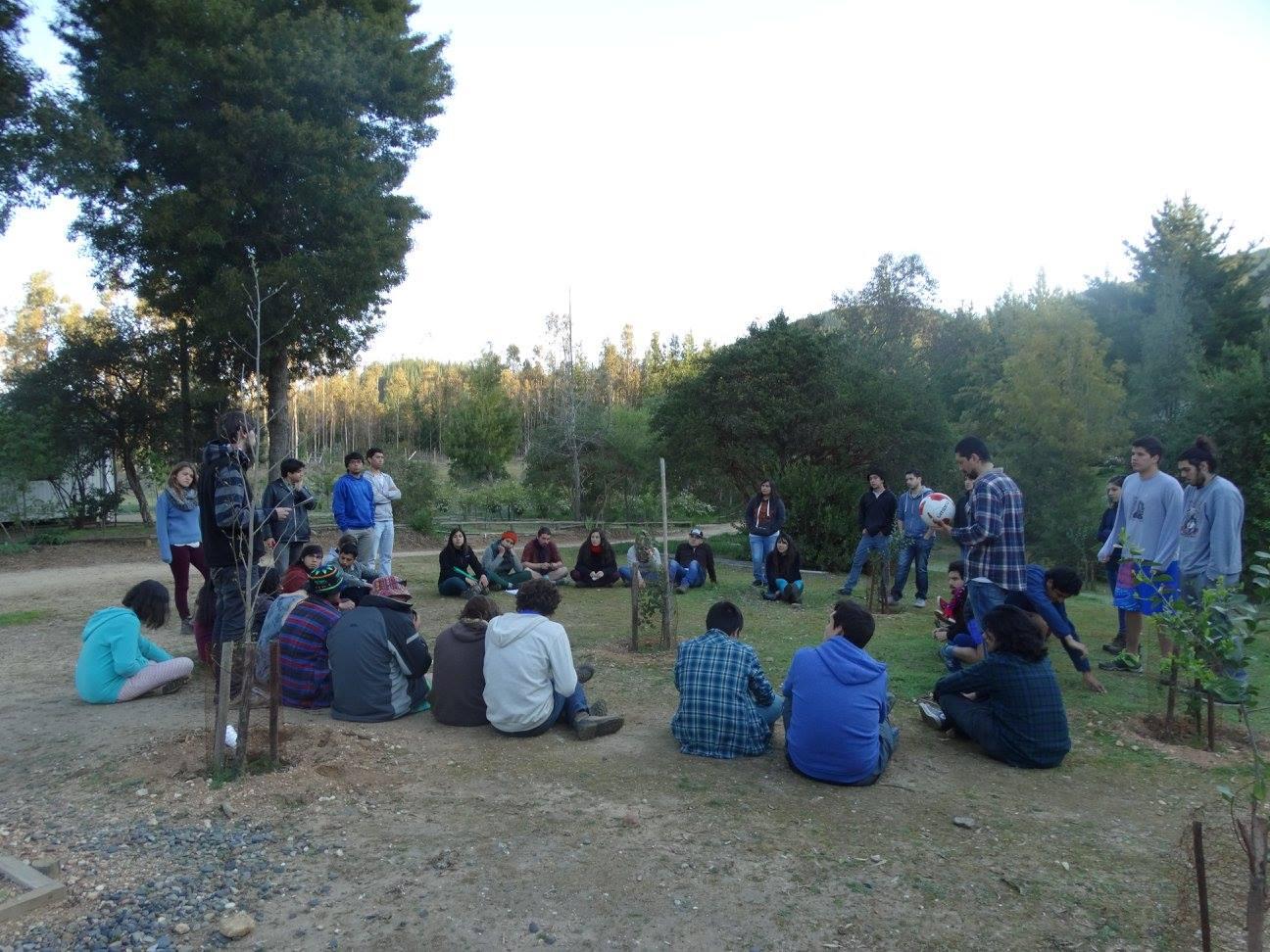 Fue fundamental en la actividad, los espacios al aire libre que se generaron para potenciar la reflexión y el debate.