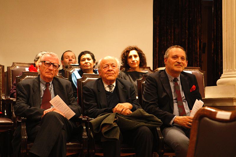 Profesores de la Facultad presentes en la ceremonia