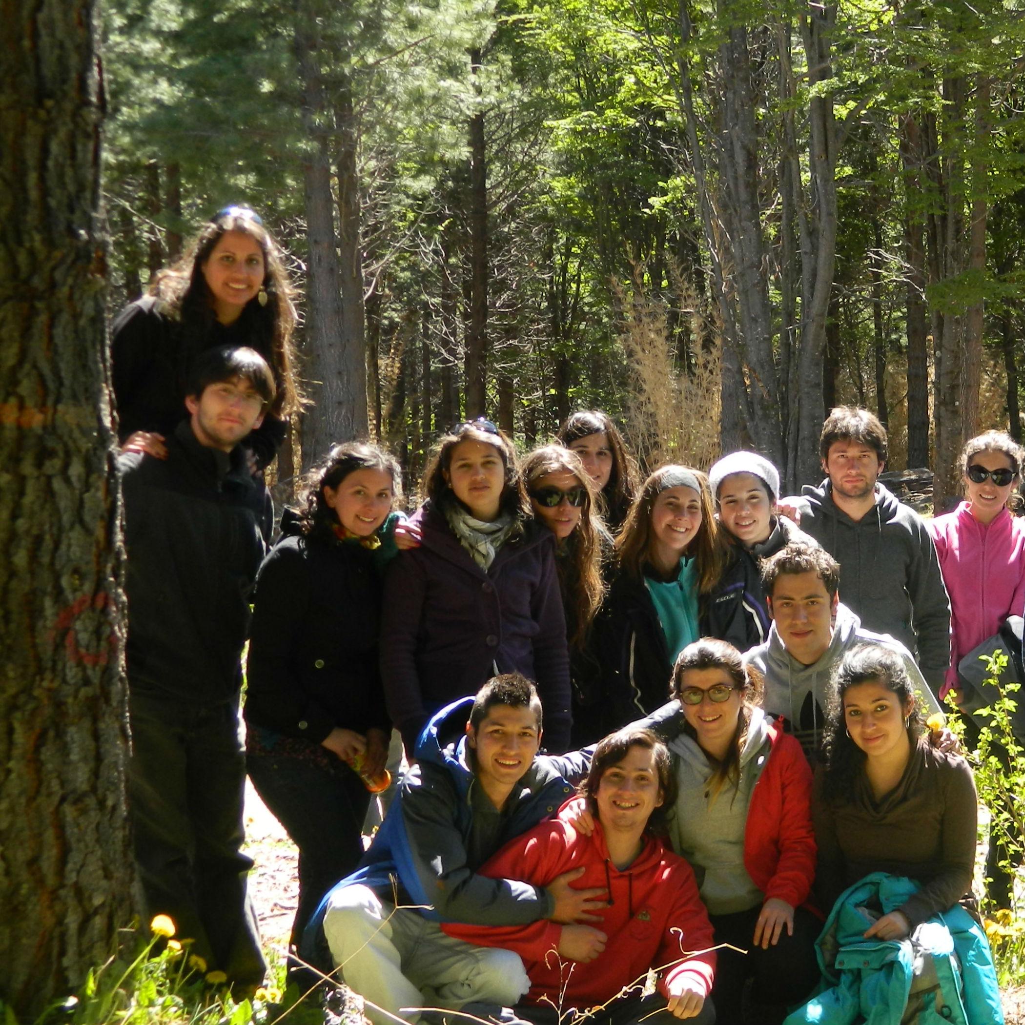 Estudiantes en terreno