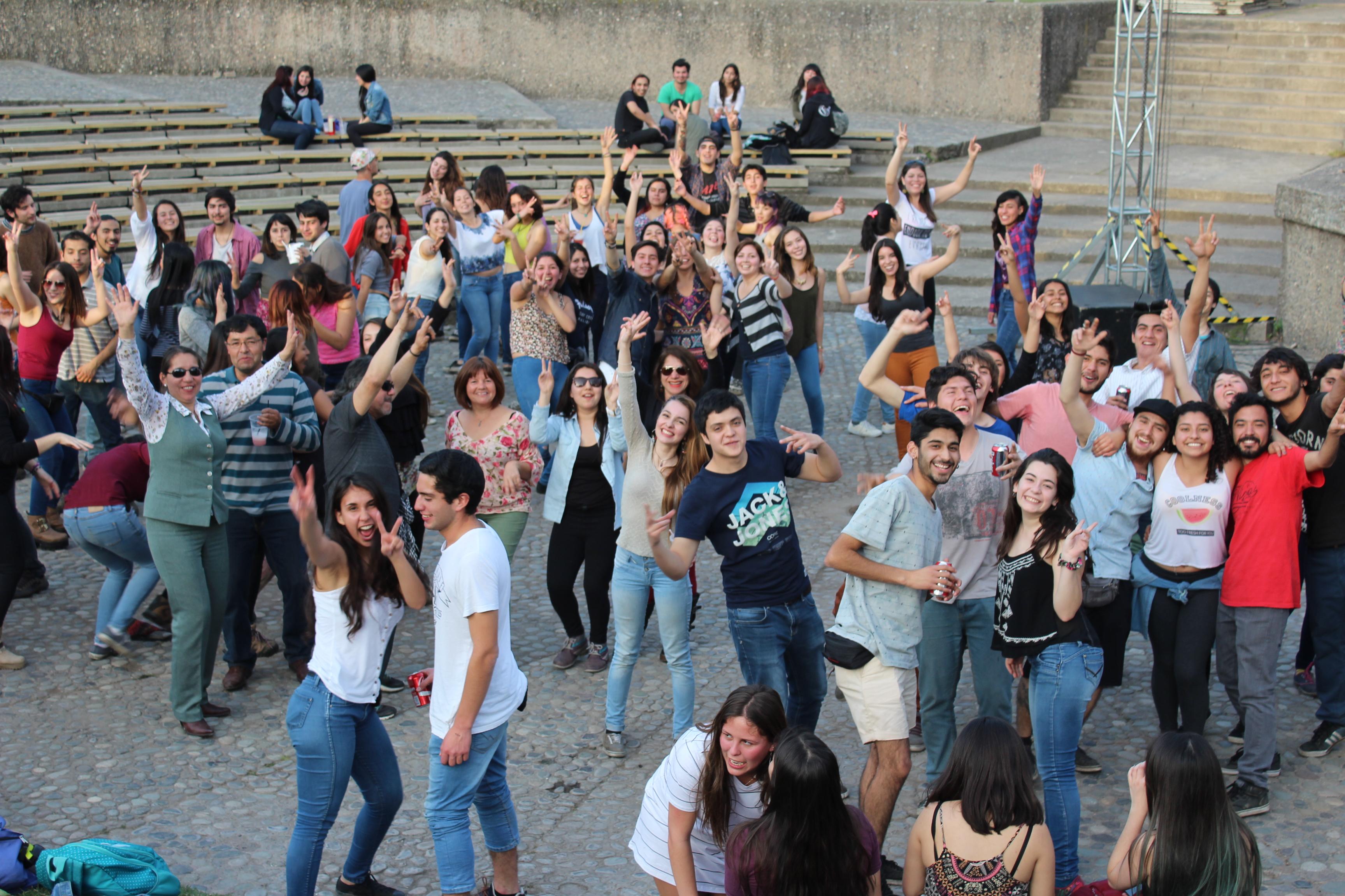 Celebración en el campus