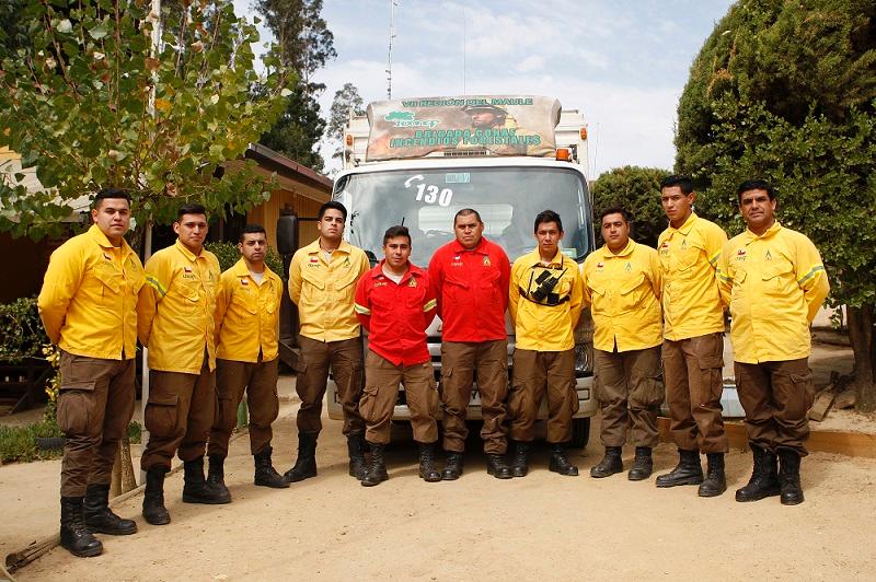 La Brigada Maqui 9 de CONAF fue quien protegió las instalaciones del Centro Experimental Pantanillos.