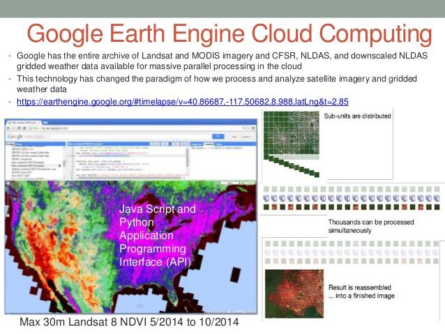 Google Earth Engine (GEE) es una plataforma de computación en nube para el procesamiento de datos RS, qque puede ser una extraordinaria herramienta para los especialistas.