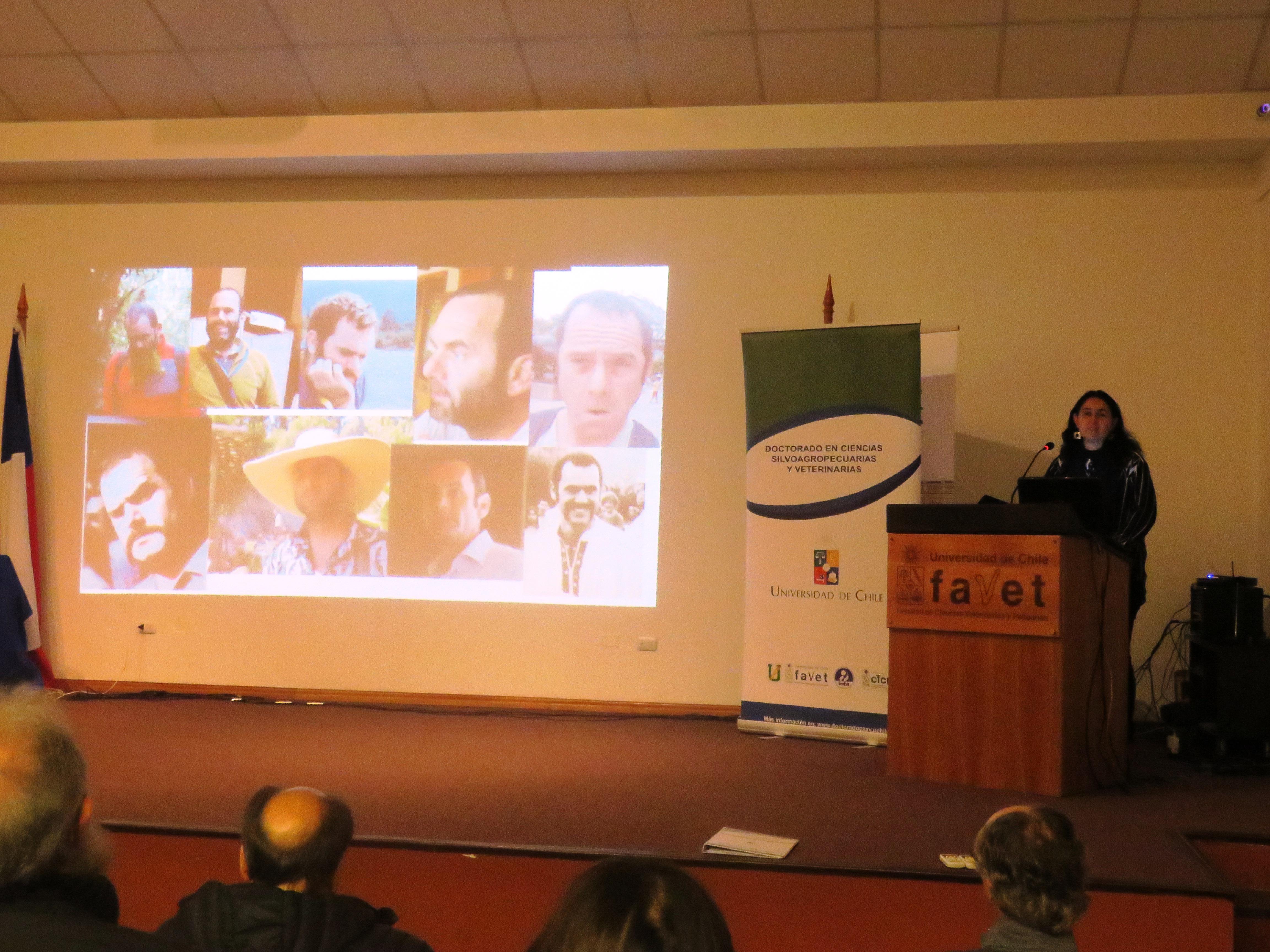 la Directora de Investigación de la Facultad de ciencias Forestales y Conservación de la Naturaleza, Dra. Rosa Scherson rindió un homenaje al profesor Nicolás Franck. 