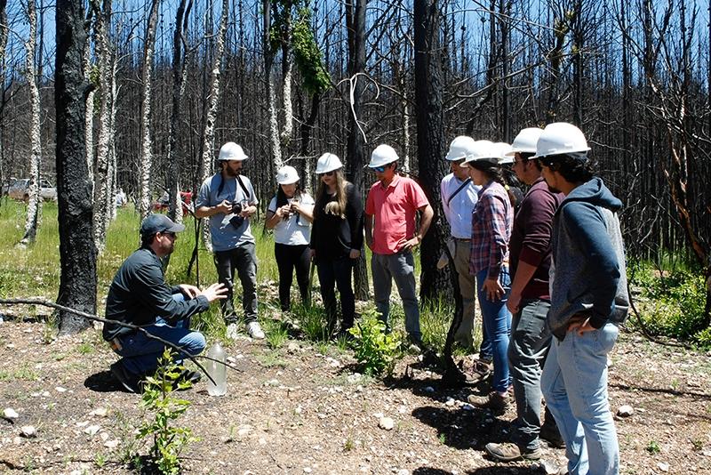 Tras la ceremonia, los asistentes recorrieron los terrenos que fueron hidrosembrados en mayo de este año.