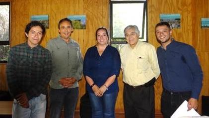 De izquierda a derecha, Pablo Olivares, Miguel Castillo, Jael Moraga, German Urra y Matías González