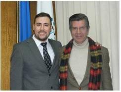 Gonzalo Riquelme y su prof. guía Fernando Bascur