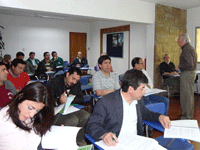 Profesor Guillermo Julio, responsable del Laboratorio de Incendios Forestales de la FCNF