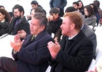 El Decano de la Fac.de Cs. Forestales y de la Conservación de la Naturaleza, Javier González, junto al Vicedecano de la Facultad de Cs.Veterinarias y Pecuarias, Fernando Fredes. 