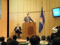 El Embajador de Francia, Marc Giacomini, participó de la apertura del encuentro, jugando un rol clave en la organización del Seminario.