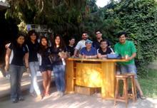 Monitores y el equipo de la Dirección de Extensión recibieron a los futuros mechones y sus familias.