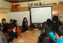 Los estudiantes visitaron el Laboratorio de Geomática y Ecología del Paisaje (GEP), fueron recibidos por el Profesor Jaime Hernández y estudiantes de pregrado y posgrado.