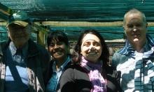 Equipo de Especialistas junto al Gerente de Comunidad Proyecto Alto Maipo.