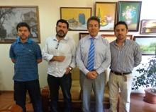 El equipo profesional a cargo de la labor del catastro. El Profesor Jaime Hernández, director del proyecto, tiene una amplia experiencia en geomática aplicada y ecología del paisaje.